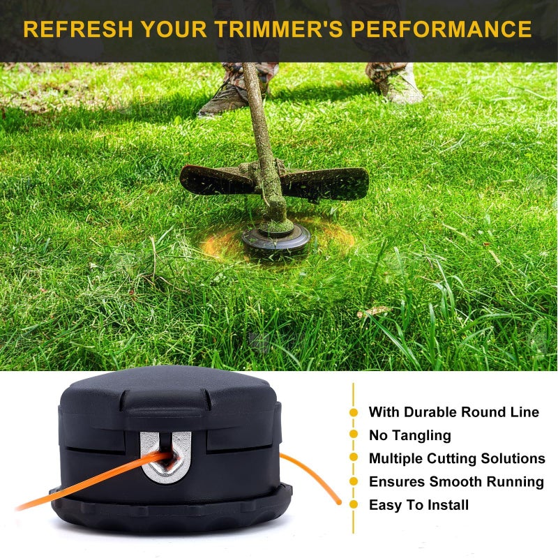 Panari SRM 225 Trimmer Head Speed Feed 400 for Echo Weed Eater Head Echo SRM-225 SRM225 SRM211 PAS210 PAS211 PAS231 PAS260 PAS265 SRM Series Straight Shaft Bump Head - Image 3